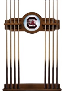 South Carolina Gamecocks Solid Wood Cue Rack Pool Table Accessories