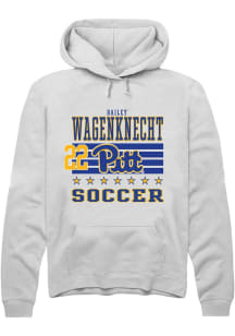 Bailey Wagenknecht Pitt Panthers Mens White NIL Striped Player Hood