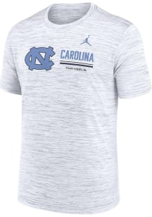 Nike North Carolina Tar Heels White DriFit Velocity Jordan Short Sleeve T Shirt