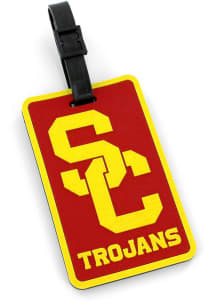 USC Trojans Cardinal Red Rubber Luggage Tag