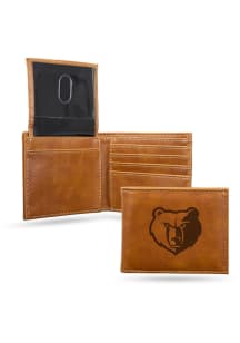 Memphis Grizzlies Embossed Leather Mens Trifold Wallet