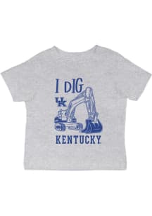 Vive La Fete Kentucky Wildcats Infant Excavator Short Sleeve T-Shirt Grey