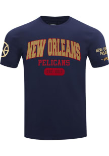 Pro Standard New Orleans Pelicans Navy Blue City Arch Short Sleeve Fashion T Shirt