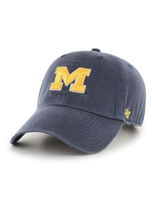 47 Michigan Wolverines Blue Clean Up Youth Adjustable Hat