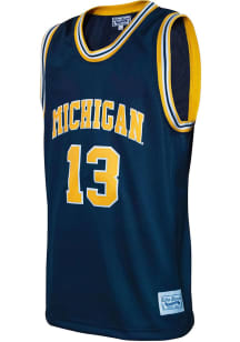 Moritz Wagner  Original Retro Brand Michigan Wolverines Blue College Classic Name and Number Jerse..