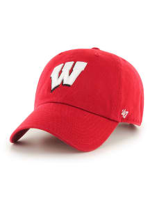 47 Wisconsin Badgers Logo Clean Up Adjustable Hat - Red