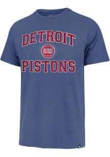 47 Detroit Pistons Blue Union Arch Franklin Short Sleeve Fashion T Shirt