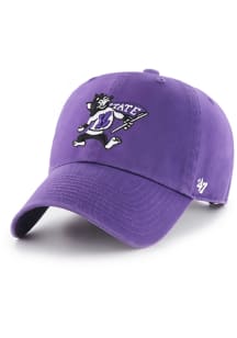 47 K-State Wildcats Willie Clean Up Adjustable Hat - Purple