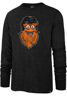 Gritty # Philadelphia Flyers Black 47 Match Long Sleeve Fashion T Shirt