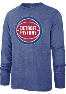 47 Detroit Pistons Blue Match Long Sleeve Fashion T Shirt