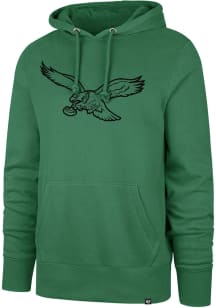 47 Philadelphia Eagles Mens Kelly Green Imprint Headline Long Sleeve Hoodie