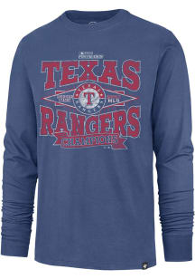 47 Texas Rangers Royal Blue 2023 League Champion Long Sleeve Fashion T Shirt
