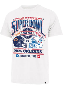 47 Chicago Bears White SB XX 1986 Short Sleeve Fashion T Shirt