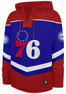 47 Philadelphia 76ers Mens Blue Layup Lacer Fashion Hood