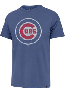 47 Chicago Cubs Blue Logo Premier Franklin Short Sleeve Fashion T Shirt