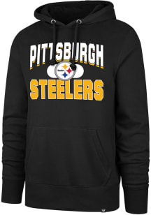47 Pittsburgh Steelers Mens Black Counter Strike Long Sleeve Hoodie