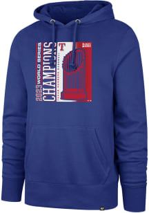 47 Texas Rangers Mens Blue 2023 World Series Champions Headline Long Sleeve Hoodie