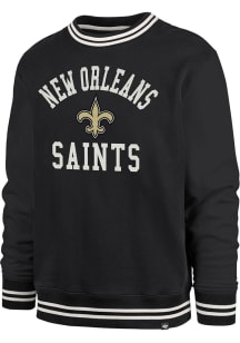 47 New Orleans Saints Mens Black Clubhouse View Sierra Long Sleeve Fashion Sweatshirt