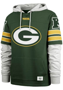 47 Green Bay Packers Mens Green Blitz Cornerback Lacer Fashion Hood