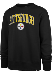 47 Pittsburgh Steelers Mens Black Arch Game Break Long Sleeve Fashion Sweatshirt