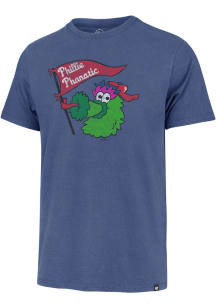 Phillie Phanatic  Philadelphia Phillies Blue 47 Phillie Phatic Flag Franklin Short Sleeve Fashion..