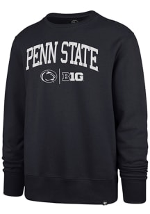47 Penn State Nittany Lions Mens Navy Blue Arch Name Big Ten Long Sleeve Fashion Sweatshirt