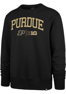 47 Purdue Boilermakers Mens Black Arch Name Big Ten Long Sleeve Fashion Sweatshirt