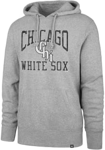 47 Chicago White Sox Mens Grey Big Ups Headline Long Sleeve Hoodie