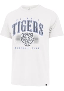 47 Detroit Tigers White Double Header Franklin Short Sleeve Fashion T Shirt