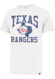 47 Texas Rangers White Big Ups Short Sleeve Fashion T Shirt