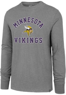 47 Minnesota Vikings Grey Varsity Arch Club Long Sleeve T Shirt