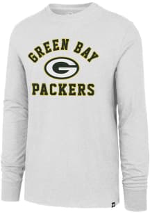 47 Green Bay Packers White Varsity Arch Club Long Sleeve T Shirt