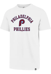 47 Philadelphia Phillies White Varsity Arch Club Short Sleeve T Shirt