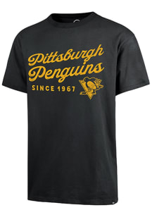 47 Pittsburgh Penguins Black Duested Carrick River Short Sleeve Fashion T Shirt