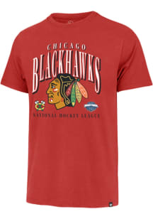 47 Chicago Blackhawks Red Crease Franklin Short Sleeve Fashion T Shirt