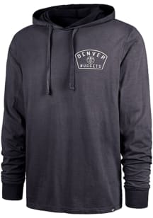 47 Denver Nuggets Mens Navy Blue Dusted Overhand River Long Sleeve Lightweight Hoodie