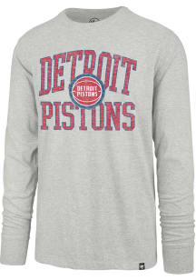 47 Detroit Pistons Grey First Rate Franklin Long Sleeve Fashion T Shirt