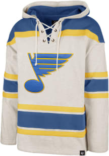 47 St Louis Blues Mens White Superior Lacer Fashion Hood