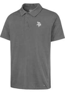 47 Minnesota Vikings Mens Grey Forward Short Sleeve Polo