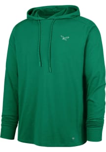 47 Philadelphia Eagles Mens Kelly Green Forward Long Sleeve Lightweight Hoodie