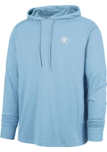 47 Texas Rangers Mens Light Blue Forward Long Sleeve Lightweight Hoodie