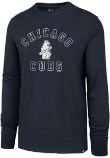 47 Chicago Cubs Navy Blue Varsity Arch Club Long Sleeve T Shirt