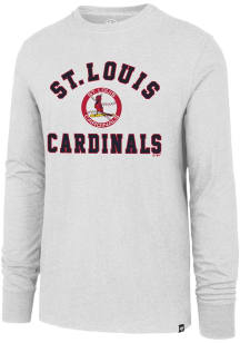 47 St Louis Cardinals White Varsity Arch Club Long Sleeve T Shirt