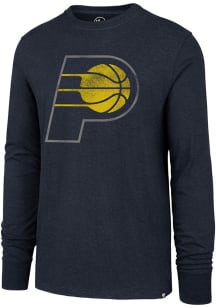 47 Indiana Pacers Navy Blue Imprint Club Long Sleeve T Shirt