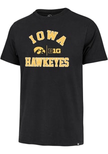 47 Iowa Hawkeyes Black Number 1 Design Big Ten Short Sleeve Fashion T Shirt
