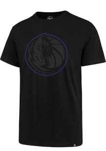 47 Dallas Mavericks Black Pop Imprint Super Rival Short Sleeve T Shirt