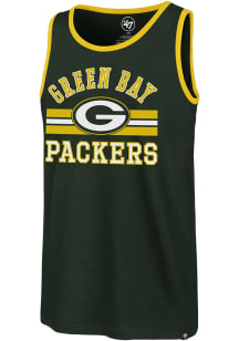 47 Green Bay Packers Mens Green Team Edge Super Rival Short Sleeve Tank Top