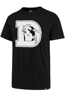 47 Denver Broncos Black Imprint Super Rival Short Sleeve T Shirt