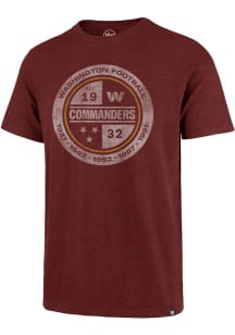47 Washington Commanders Cardinal Grit Scrum Short Sleeve Fashion T Shirt