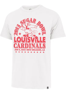 47 Louisville Cardinals White 2013 Sugar Bowl Champions Short Sleeve Fashion T Shirt